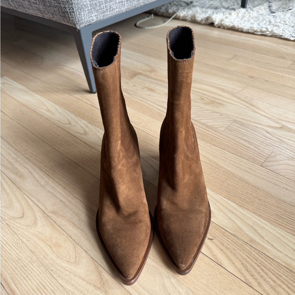 BA&SH Chervé Ankle Boots in Brown